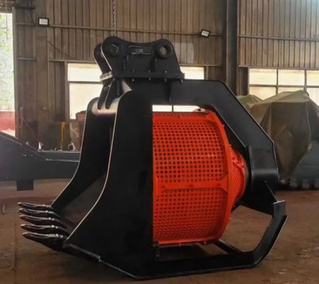 OEM Rotating Screening Bucket Untuk Excavator 12 Ton Rotasi 360 derajat