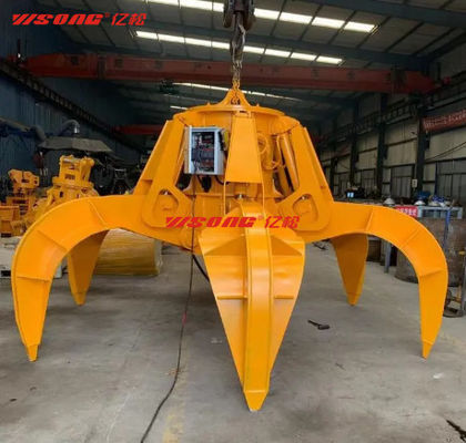 Q355Mn Baja Hydraulic Rotating Grapple 360 derajat Grapple Kehutanan Untuk Excavator
