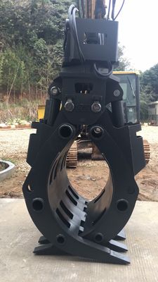 Excavator Rotating Hydraulic Steel Grab Yang awet Sertifikasi ISO9001